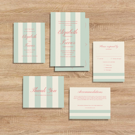 Regency Stripes Wedding Suite