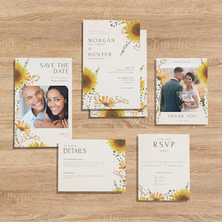 Pressed Sunflowers Wedding Suite