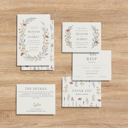 Fresh Wildflowers Wedding Suite