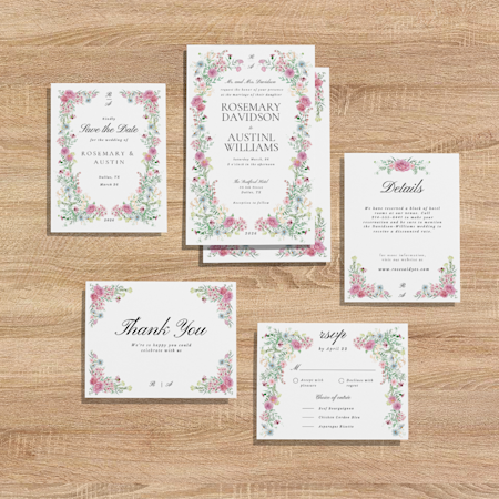 Feminine Florals Wedding Suite