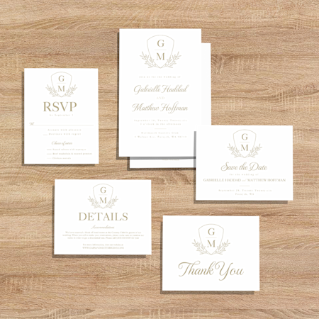 Simple Crest Wedding Suite