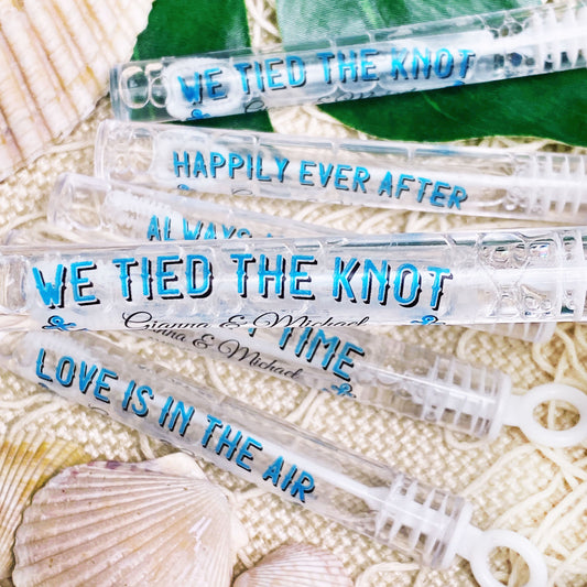 Nautical Wedding Bubble Labels