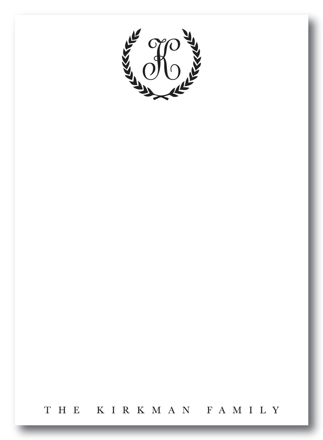 The Kirkland Family Notepad
