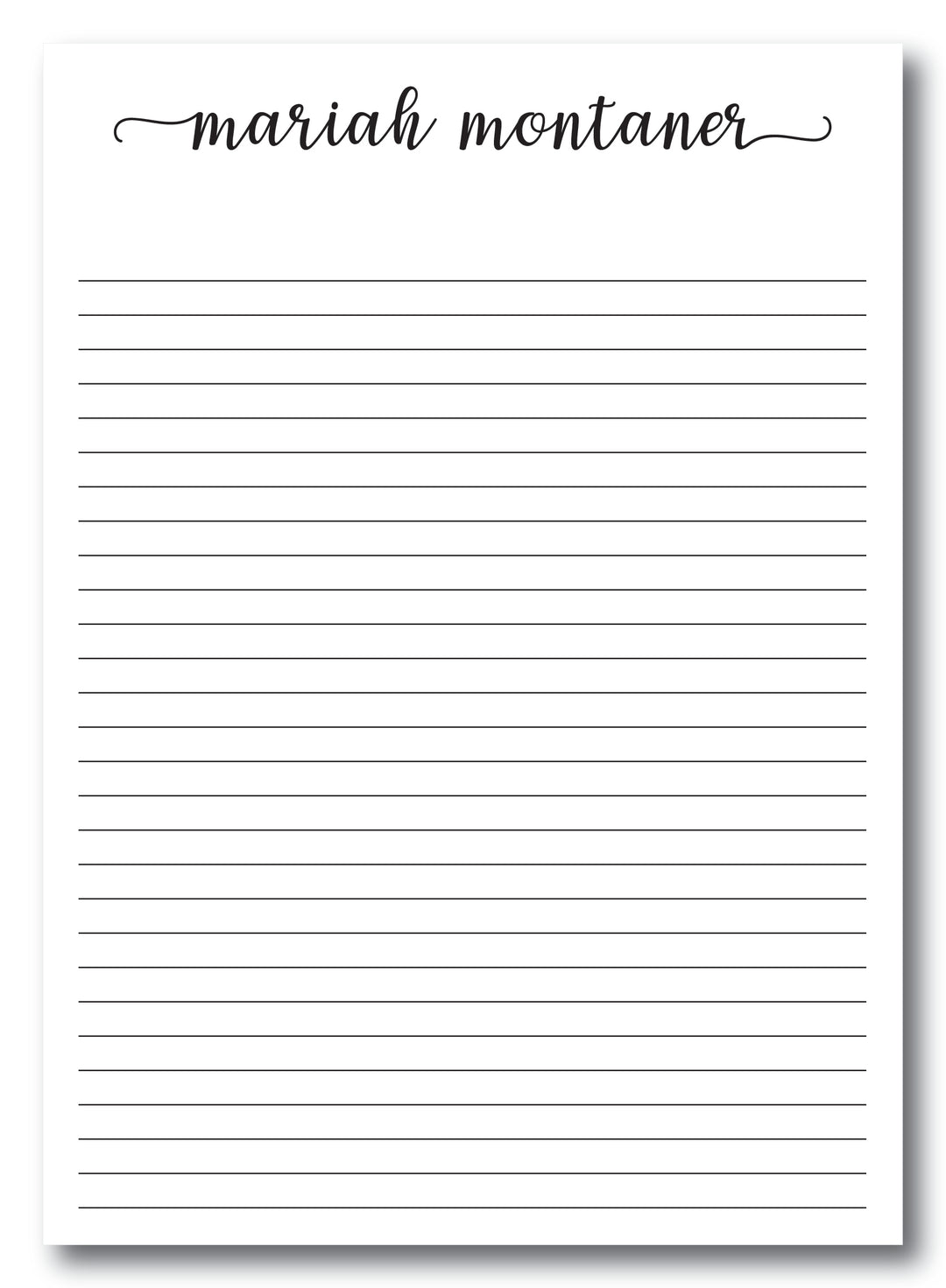 The Mariah Notepad