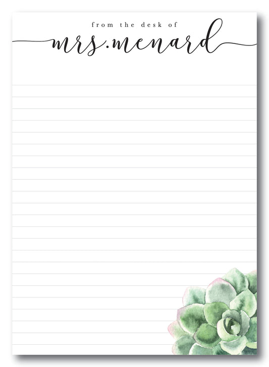 The Mrs. Mernard II Notepad