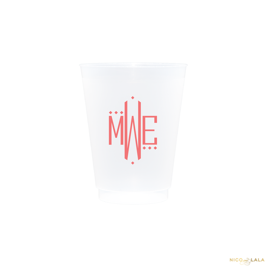 Oxford Monogram Shatterproof Cups