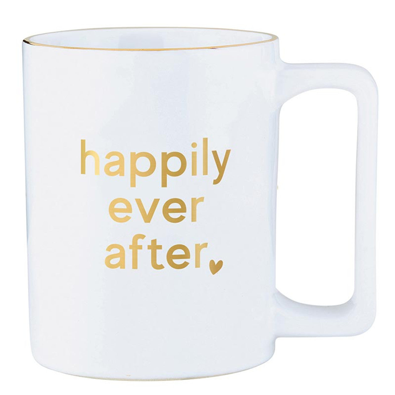 Gold Foil Organic Mug - Happily Ever After