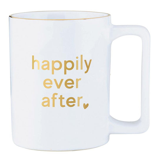 Gold Foil Organic Mug - Happily Ever After