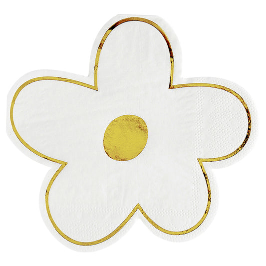 Die-Cut Cocktail Napkins - Flowers