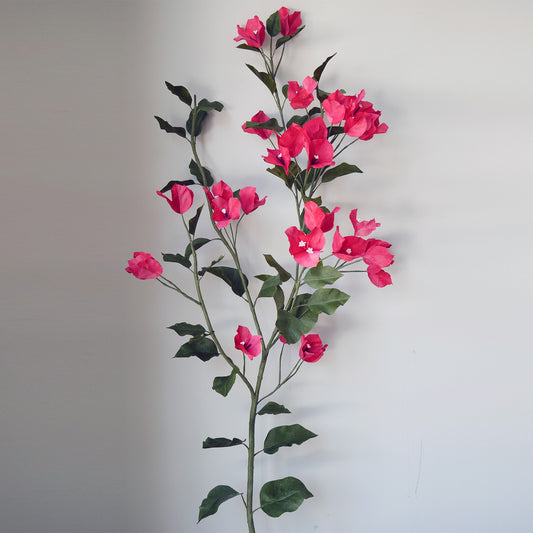 Crimson Bougainvillea Branch Paper Flowers
