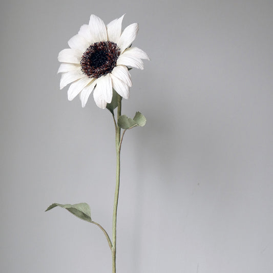 Italian White Sunflower Paper Flowers