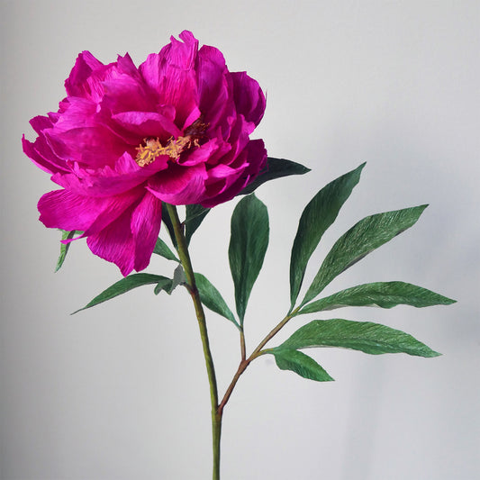 Fuchsia Tree Peony Paper Flowers