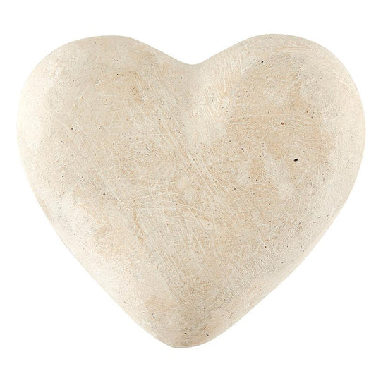Large Paper-Mache Heart - Natural