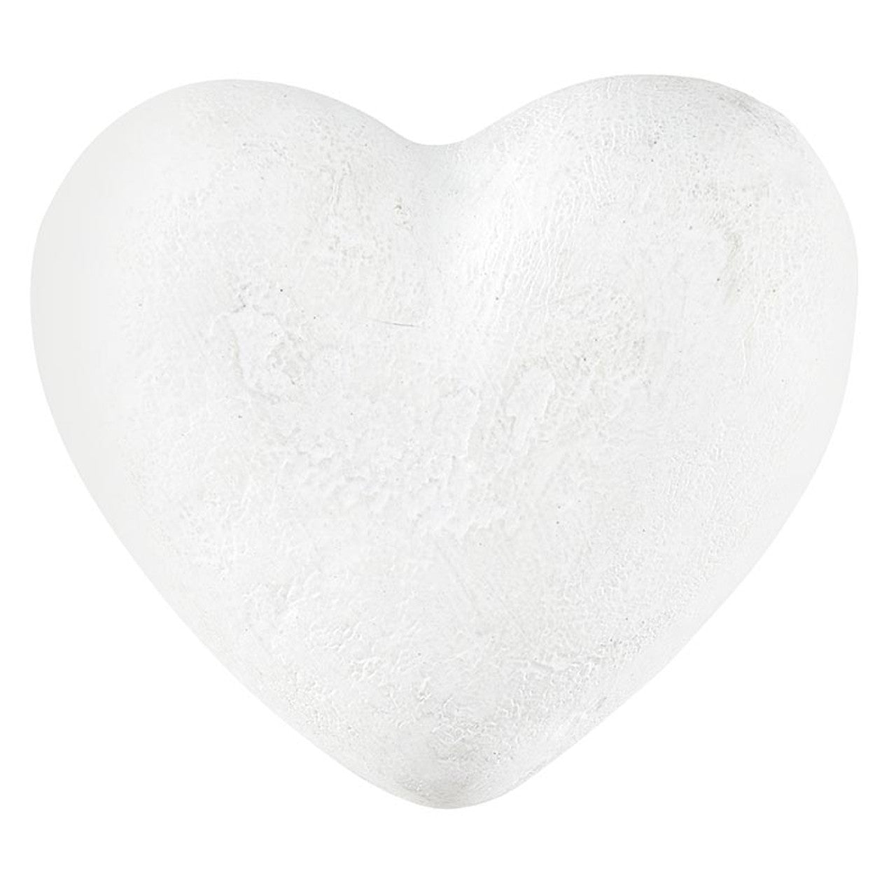 Large Paper-Mache Heart - White