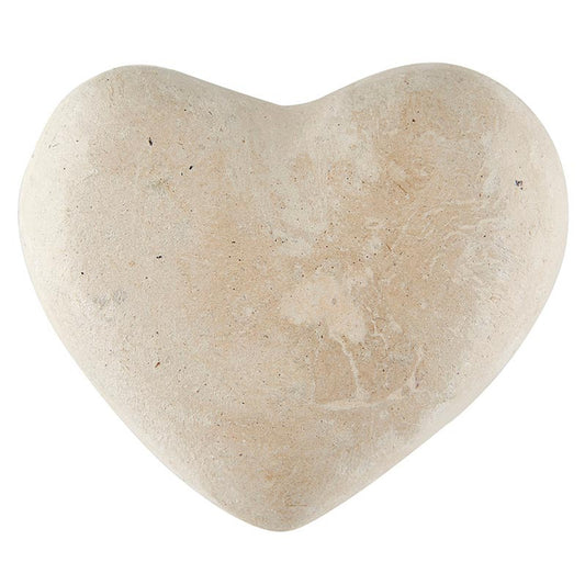 Small Paper-Mache Heart - Natural