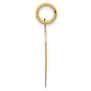 14k Yellow Gold I Love You Set of 2 Charm or Pendants, 17mm