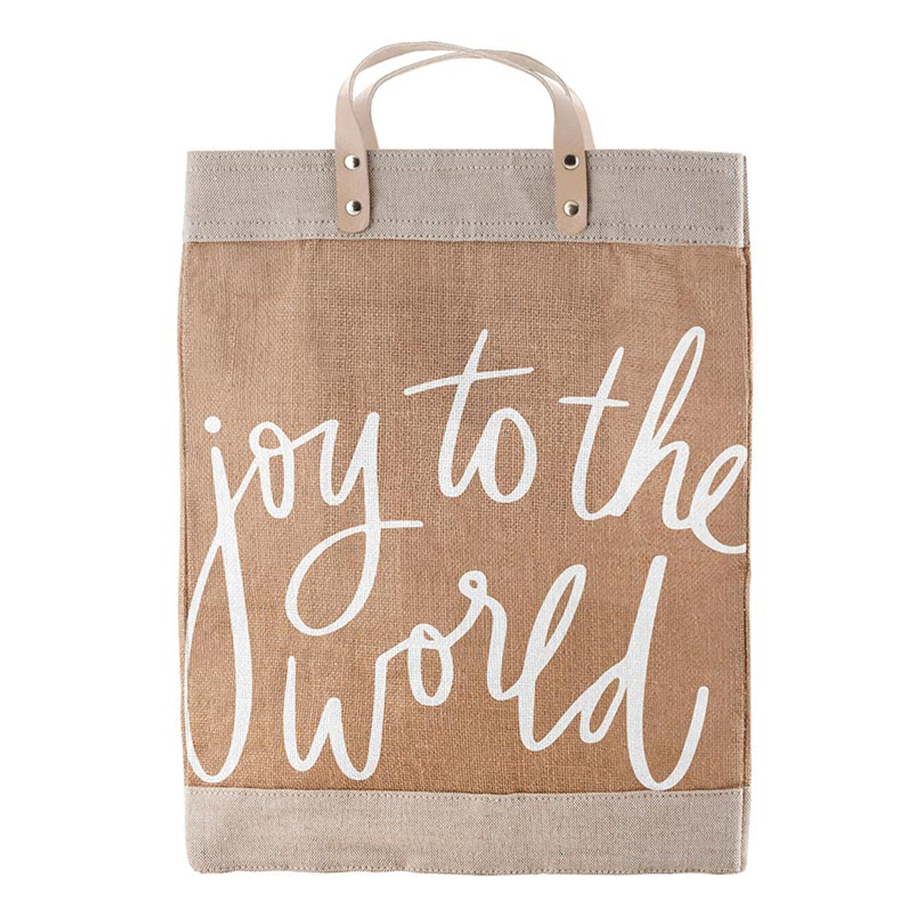 Natural Market Tote - Joy to the World