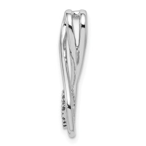 Diamond Infinite Heart Pendant in Sterling Silver