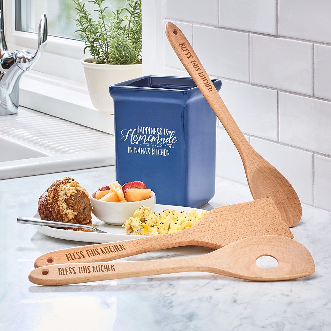 Happiness Is Homemade Utensil Holder Set