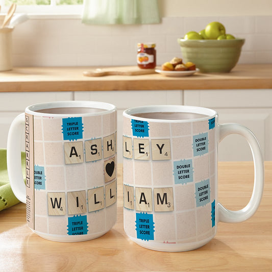 Scrabble Couple Mug