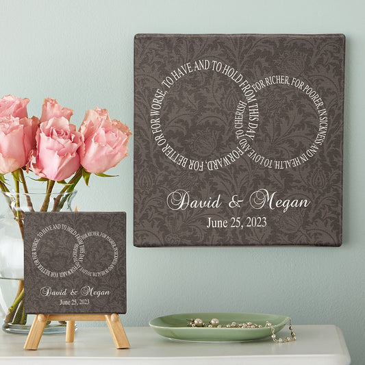 Rings of Love Canvas