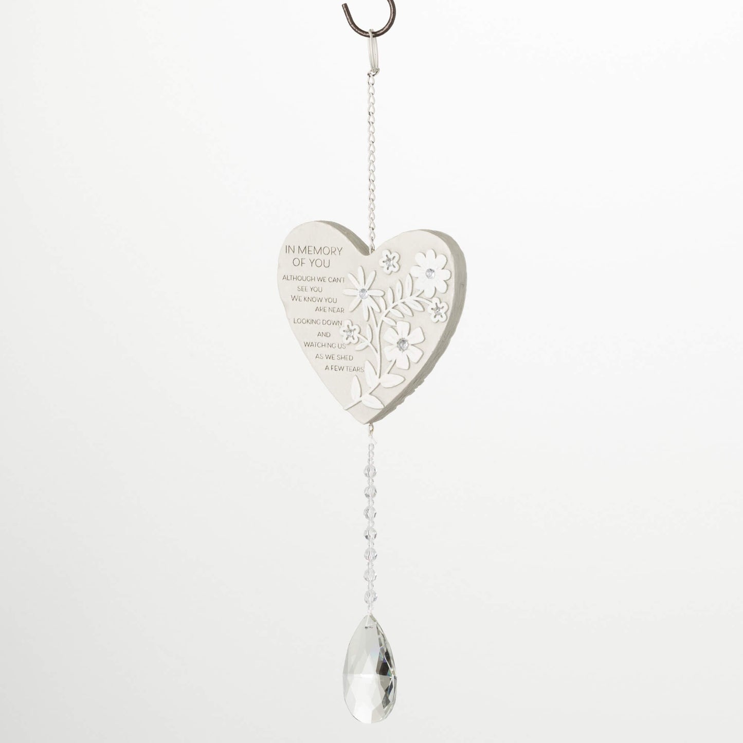 In Memory Of You Heart Crystal