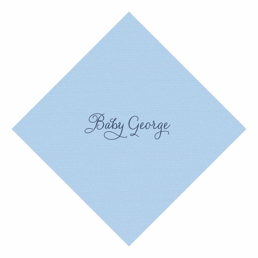 Blue Florals | Napkins | 3Ply Or Linen