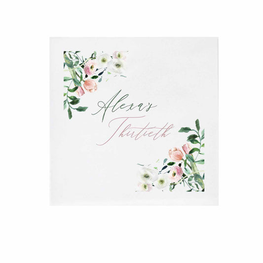 Sage And Tulip Digital | Napkins | 3Ply Or Linen