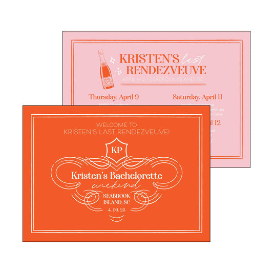 Champagne Bachelorette | Invitation