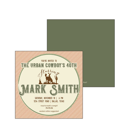 Urban Cowboy | Invitation
