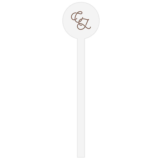 Dance Hall Dinner | Stir Stick | Wooden Or Acrylic Round