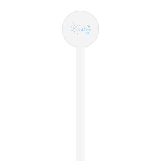 Floral Shower | Stir Stick | Wooden Or Acrylic Round