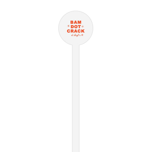 Mahjong Color Block | Stir Stick | Wooden Or Acrylic Round