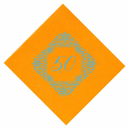 Fiesta Diamond Otomi | Napkins | 3Ply Or Linen