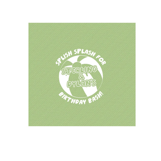 Pool Party | Napkins | 3Ply Or Linen