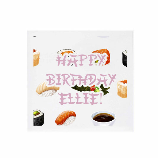 Sushi, Sake, Hibachi Pink | Napkins | 3Ply Or Linen