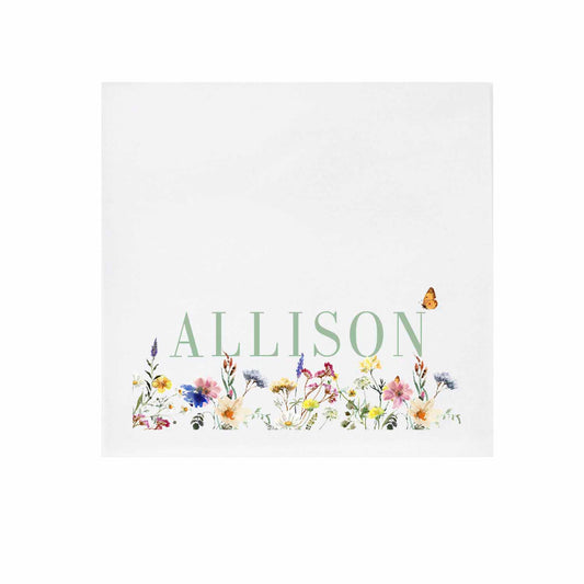 Wildflower Garden | Digital | Napkins | 3Ply Or Linen