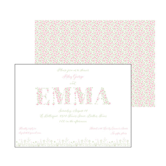 Floral Letters | Invitation
