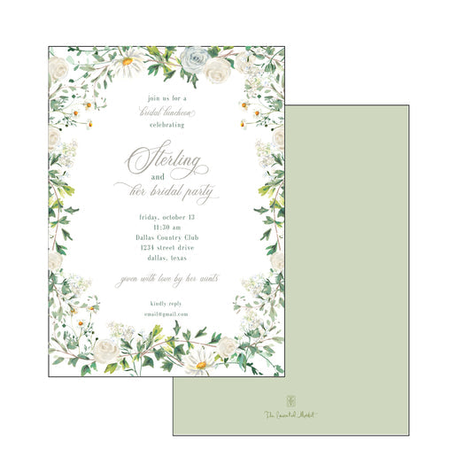 Green And White | Invitation