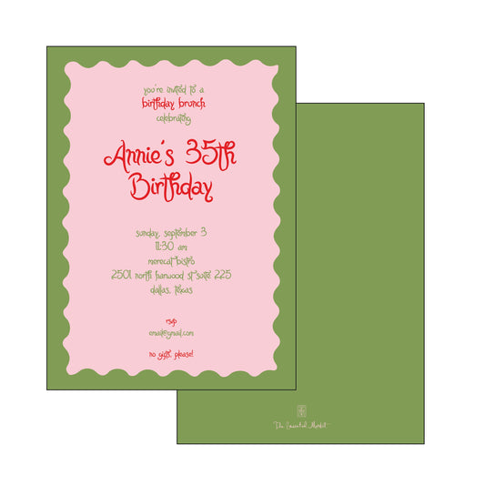 Green Border | Invitation