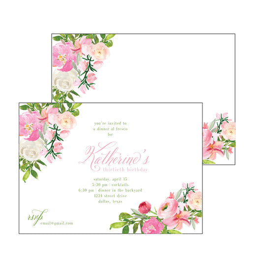 Pink Formal | Invitation