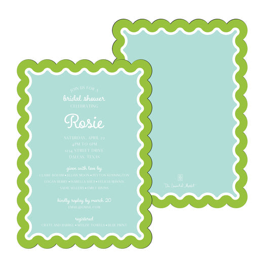 Scallops And Stripes | Invitation