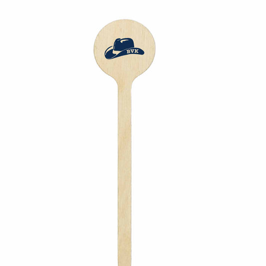 Cowboy | Stir Stick | Wooden Or Acrylic Round