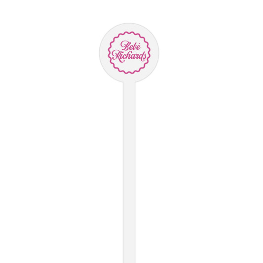 Fiesta Bebe | Stir Stick | Wooden Or Acrylic Round