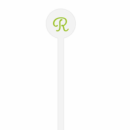 Scallops And Stripes | Stir Stick | Wooden Or Acrylic Round