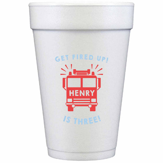 Firetruck Party | Styrofoam Cups