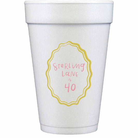 Hand Lettering 01 | Styrofoam Cups