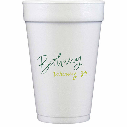 Hand Lettering 02 | Styrofoam Cups