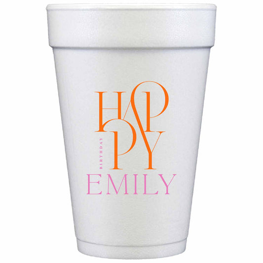 Happy | Styrofoam Cups