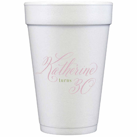 Pink Formal | Styrofoam Cups